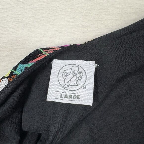 BUC-EE’S Women’s Flounce Tank Top Tie Straps Palm All Over Print Flowy Vacation - Picture 8 of 11